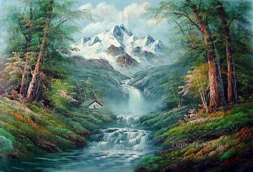 Cheap Vivid Freehand 12 Bob Ross Landscape Oil Paintings